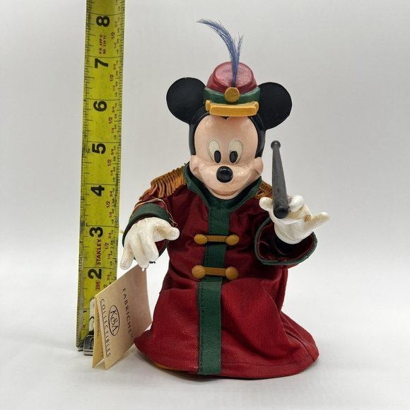 KSA Disney Fabriche "MICKEY MOUSE BANDLEADER" Kurt S. Adler Inc. VINTAGE - Picture 3 of 5